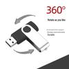 Rotating Metal USB Flash Drive - 32GB/64GB Large Capacity Advertising Gift