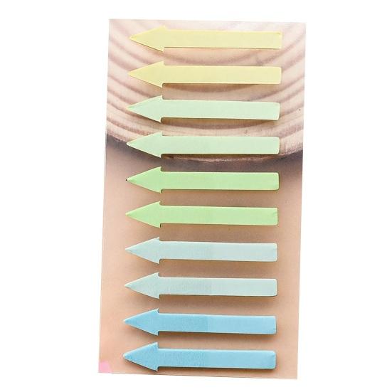 Journaling Supplies Arrow Index Tab Stickers, Translucent PET Page Markers, Document Classification Labels Colorful Sticky Flags for Organizing