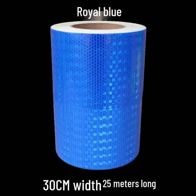 5cm Black Yellow Reflective Honeycomb Arrow Warning Tape Car Sticker