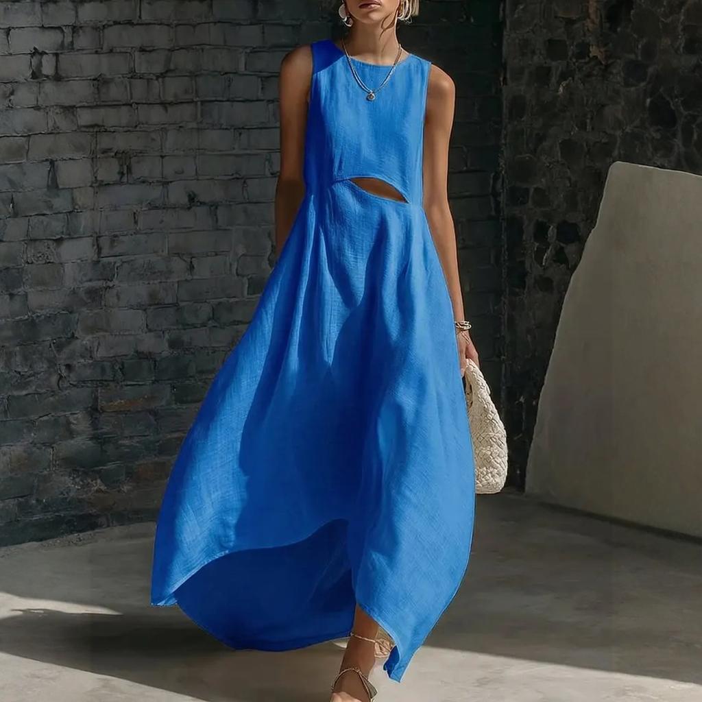 Abito Casual alla Moda da Donna - Vestibilità Larga - Monocolore