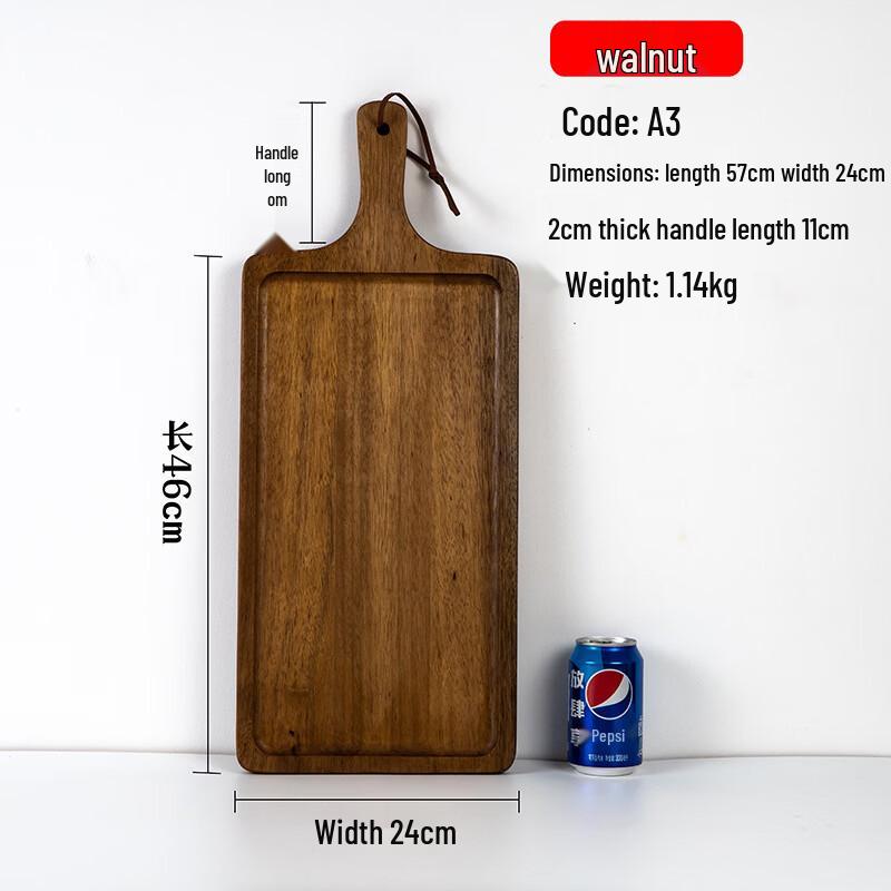 Black Walnut Wooden Steak Serving Tray