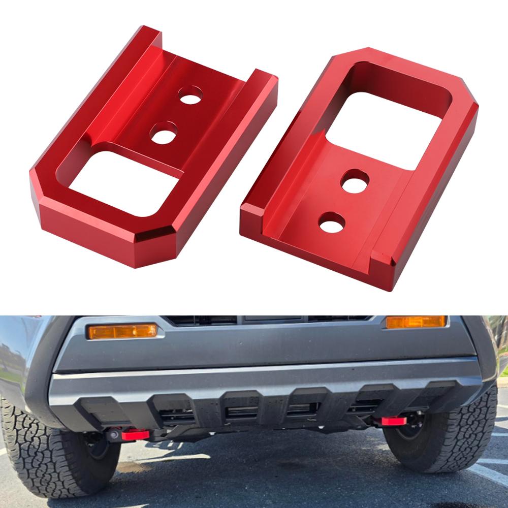 Aluminum Front Tow Hooks For Toyota Tacoma 4runner 2024-2026 Bumper Bar Towing Trailer Hook Metal Trailer Hook Kit