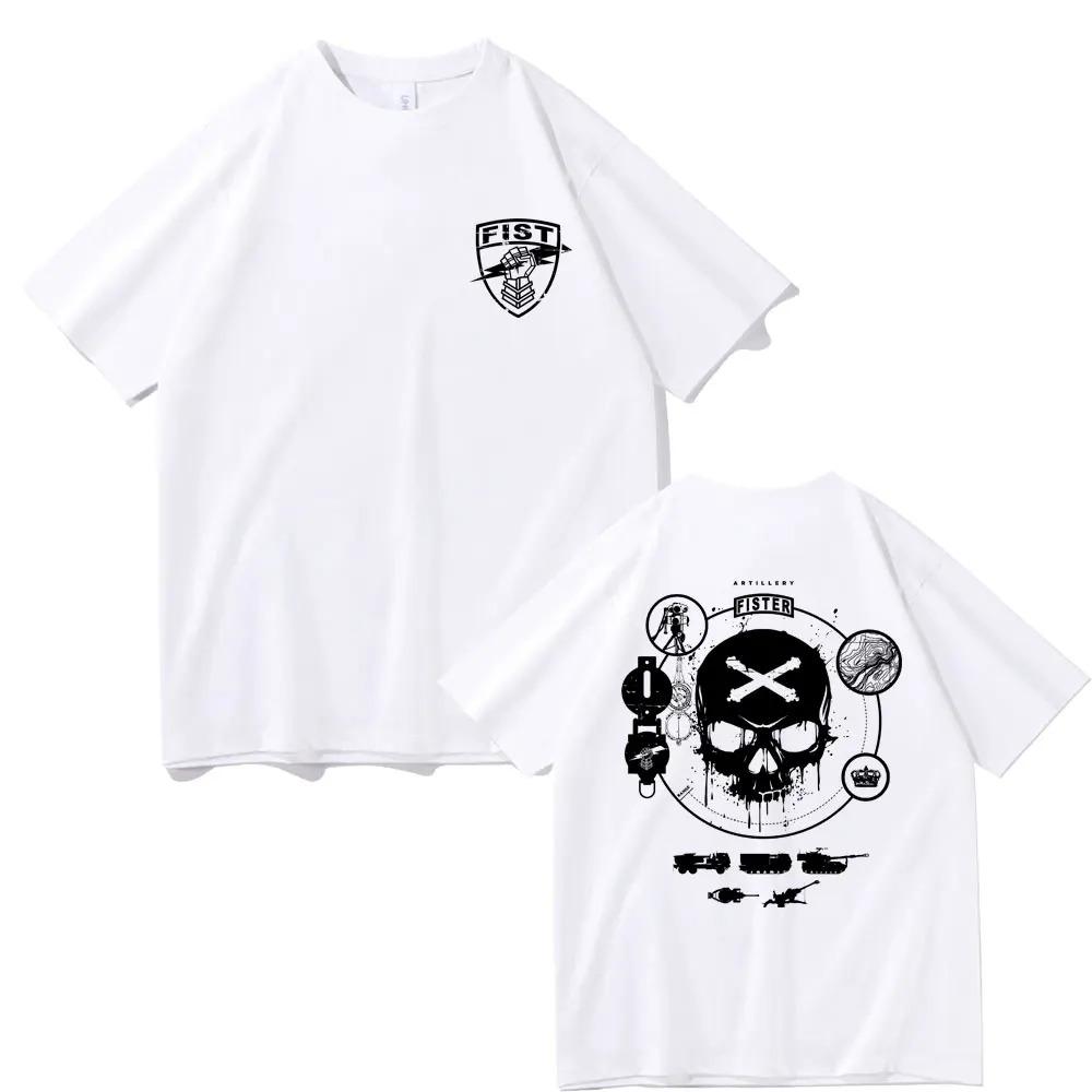 Fist Forward Observations Group Tshirt Skeleton Graphic T Shirts Mens Gothic Oversized Streetwear Male Casual Cotton Tshirt S