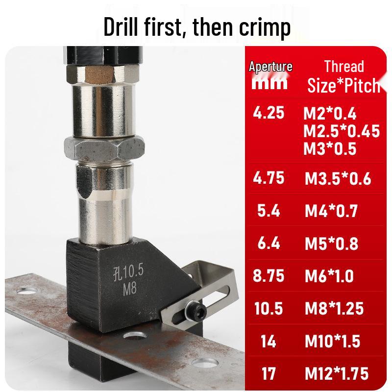 Double Bar Hydraulic Pneumatic Riveting Nut Gun