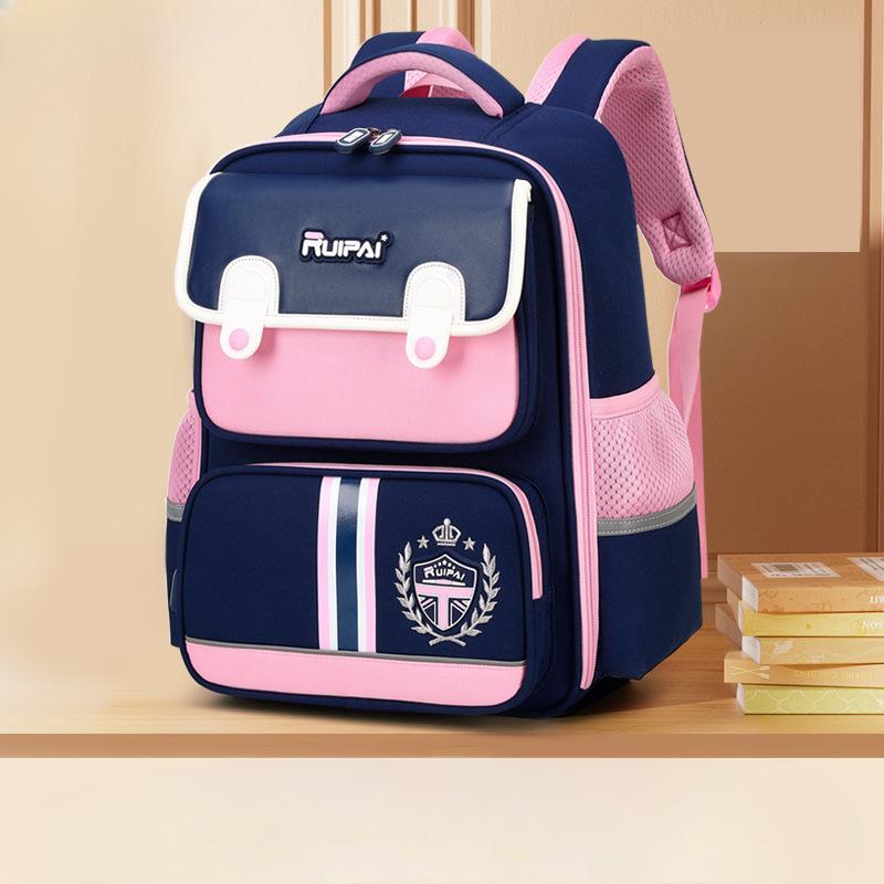 Children's Schoolbags with Reduced Burden and Large Capacity, Featuring Cartoons for Primary School Boys and Girls