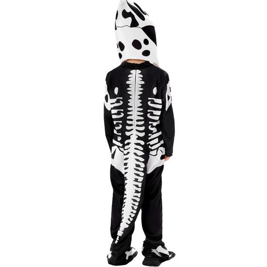 Kids Skeleton Costume Halloween Skeleton Tutu Skirt/Dinosaur Jumpsuit/Bone Onesie Outfit