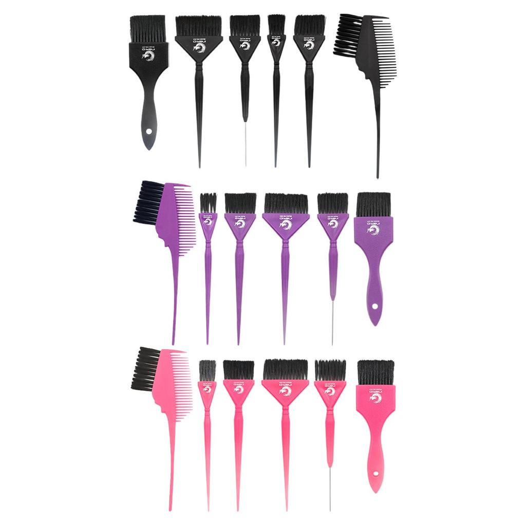 6Pcs Hair Dye Color Brush Set Hair Dying Brush Hair Coloring Brush Hair Dye Brush Set Mixing Comb for Home or Salon