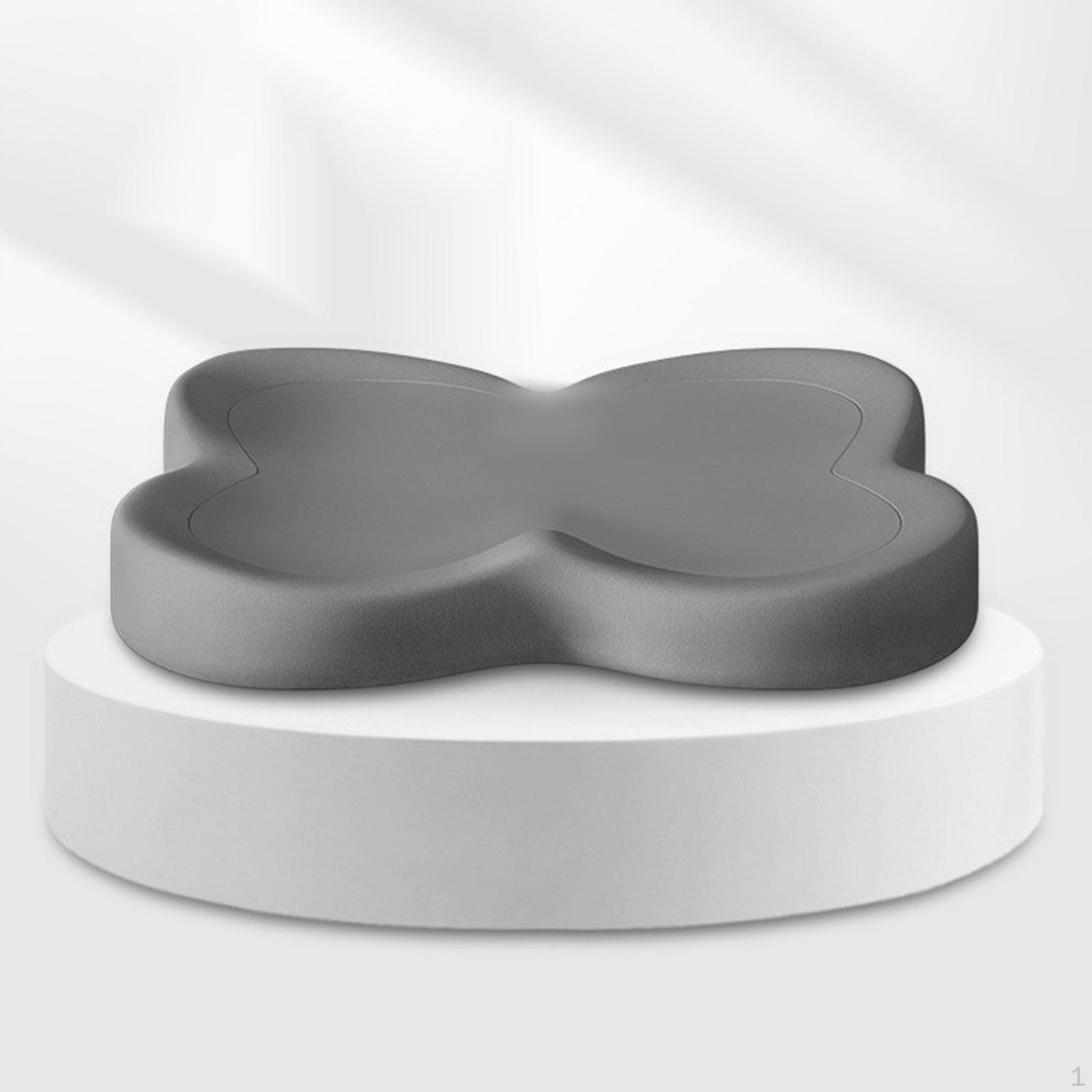 

Эргономичная подушка сиденья стула противоскользящая, мягкая поддерживающая накладка для долгого сидения серый