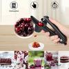 Cherry Pitter Remover with Food Grade Silicone Cup and Non-Slip Grip for Easy Cherry Pitting and Kitchen Use