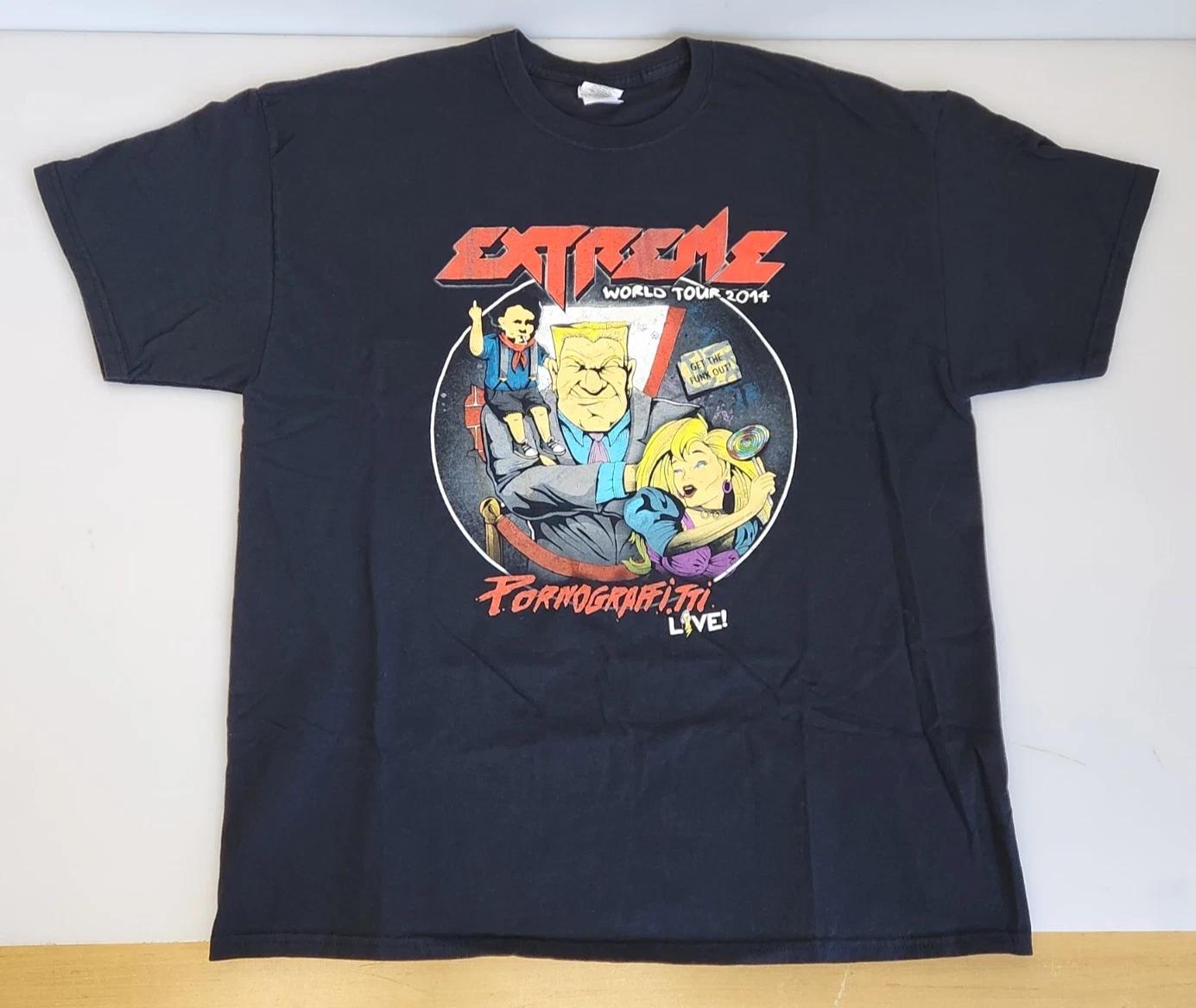 Rare Extreme Band Pornograffitti Live World Tour Black S to 5XL Shirt TU952 M