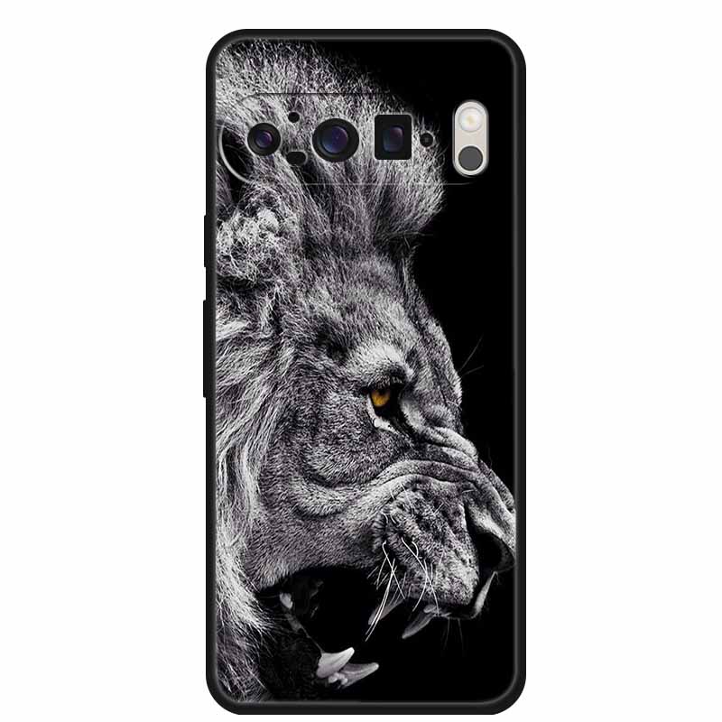 Für Google Pixel 10 Pro XL 5G Hülle Tiere Weiches Silikon TPU Handyhülle Rückseite für Pixel 10Pro XL Cooler Wolf Schutzhülle