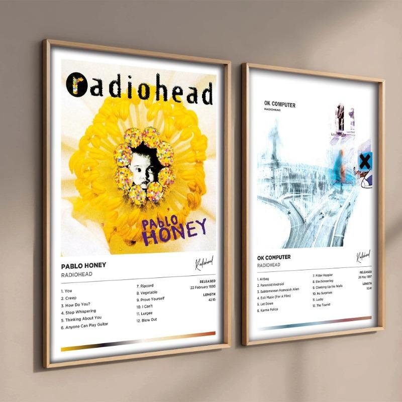 The Bends Coperta Album Muzică Rock Fierbinte Cântăreț Trupa Radiohead Postere Pentru Cameră Bar Pictură pe Pânză Artă Decor de Perete Acasă Cadou