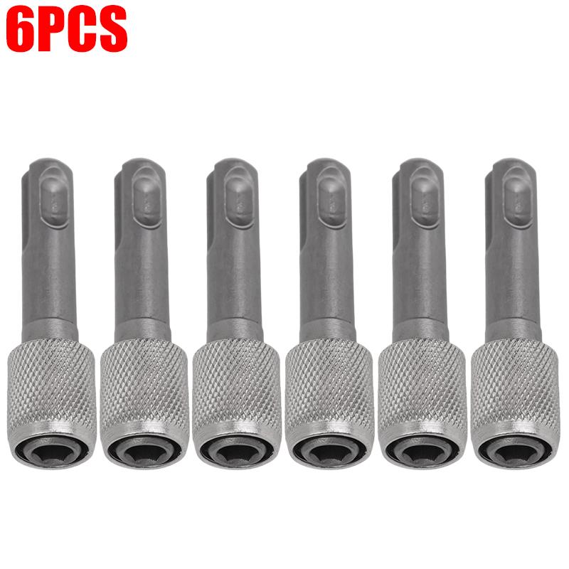 SDS-Plus Socket Driver Drill Holder Quick Change Hex Extension Rod Adaptors Converter Hammer Screwdriver Bit Impact Driver Tool