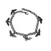 Gothic Cute Little Ghost Bat Charm Pendant Bracelet for Men Women Halloween Party Vampire Punk Creative Jewelry Accessories Gift