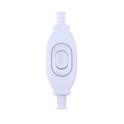 1PC 3A 250V Waterproof In Line Switch Cord Switch Round Wire Silver Contact Double Cut Switch Dust Switch