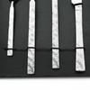 Matte 304 Stainless Steel Western Vintage Cutlery Set Knife Fork Spoons Dinner Set Dinnerware Western Tableware Textured Silverware