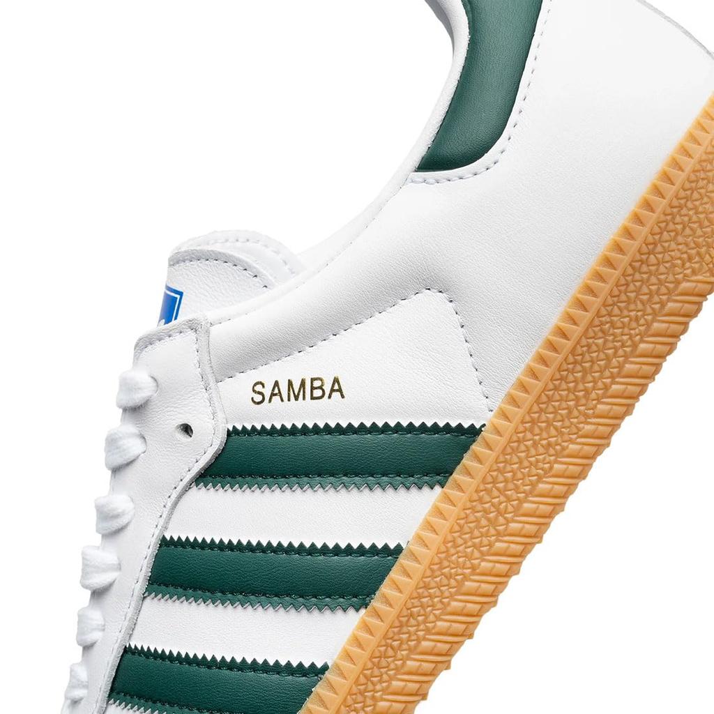 Adidas Samba OG Size Footwear, White/Green/Gum, IE3437, Japan, 27.5cm