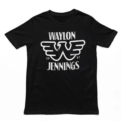 100% βαμβακερά Μπλουζάκια UNISEX ΑΝΔΡΙΚΑ ΓΥΝΑΙΚΕΙΑ Waylon Jennings Established Ανδρικό T-Shirt Country Rock Μουσική Κλασικό Συγκρότημα Μαύρο