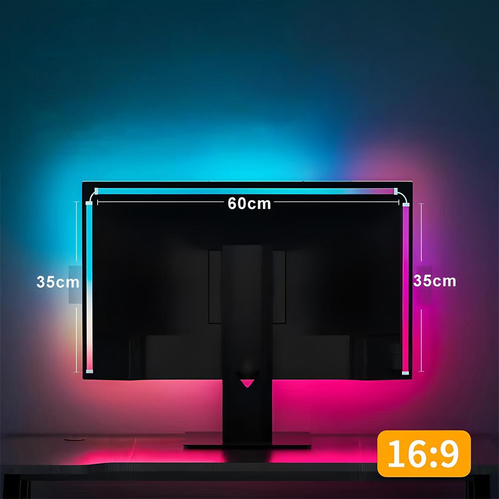 Music Game Sync 24" Screen Gaming Amosphere Ambient Smart TV Monitor LED Strip Backlight Light for Computer Screen