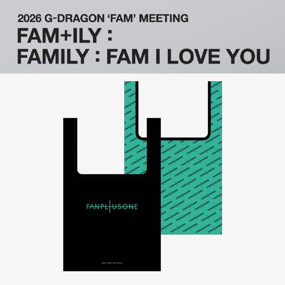 Pre-order 2026 G-DRAGON FAM+ILY : FAMILY : FAM I LOVE YOU Reversible Shopper Bag