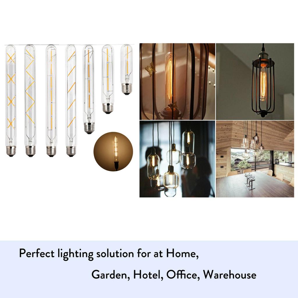 Vintage Retro T30 E27 LED COB Filament Light Bulb 2W 3W 4W 5W 6W 7W 8W Warm White Lamp 220V For Home Bar Decoration Lighting