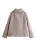 Plus Size Women's Faux Fur Lapel Jacket - 2024 Spring/Autumn European & American Style