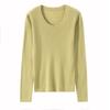 Classic high-end autumn and winter new niche chic front shoulder thin long-sleeved women's all-wool knitted sweater