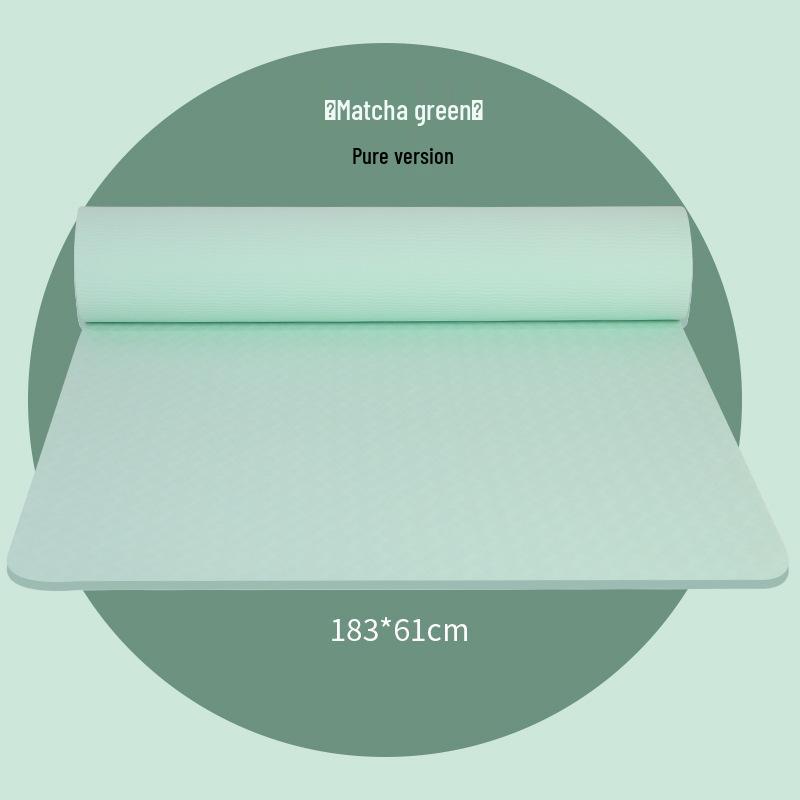 TPE Non-slip Thickened Yoga Mat for Home Fitness – Silent, Shock-Absorbing, Portable Exercise Mat