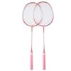 Badminton Racket Set Iron Alloy   Resistance Reduction Lightweight Sports Badminton Racket with Storage Bag for Beginners Children Adults