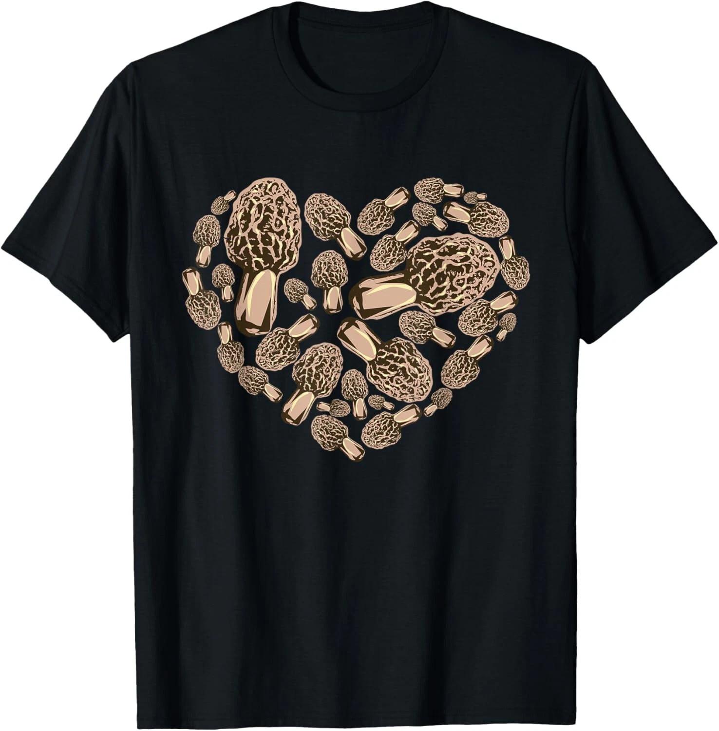 Morel Mushroom Hunter _ Morel Love Heart Shrooming Gift Unisex T-Shirt S разноцветный