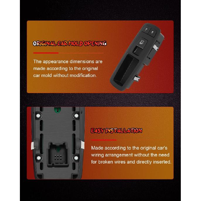 CCIYU Front Right Passenger Side Power Window Switch Compatible for Ram 3500 2013-2019,for Ram 1500 Classic 2019-2020,for Ram 2500 2013-2019,for Ram