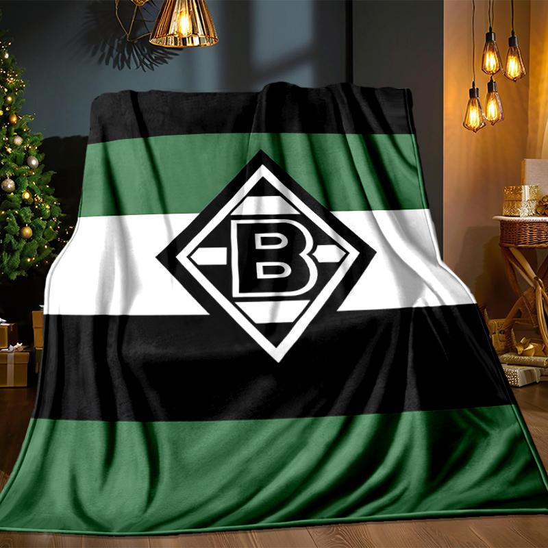 Coperta Borussia Verde Nera Leggera Coperta Ideale per il Letto Perfetta per Viaggi, Campeggio, Soggiorni, Uffici, Divani, Regalo di Natale per Fan