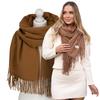 Scarf 180x70 PTN SP100C-5479 L.Brown