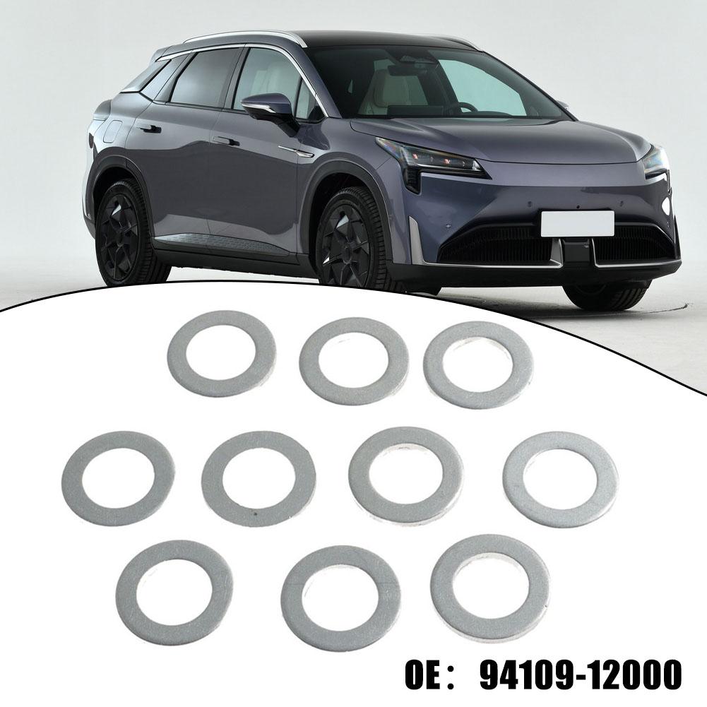10pcs Engine Oil Drain Plug Washer Gaskets 14mm 94109-12000 Aluminum For Honda For Acura Civic Odyssey For CRV Auto Parts Engine Gaskets 6