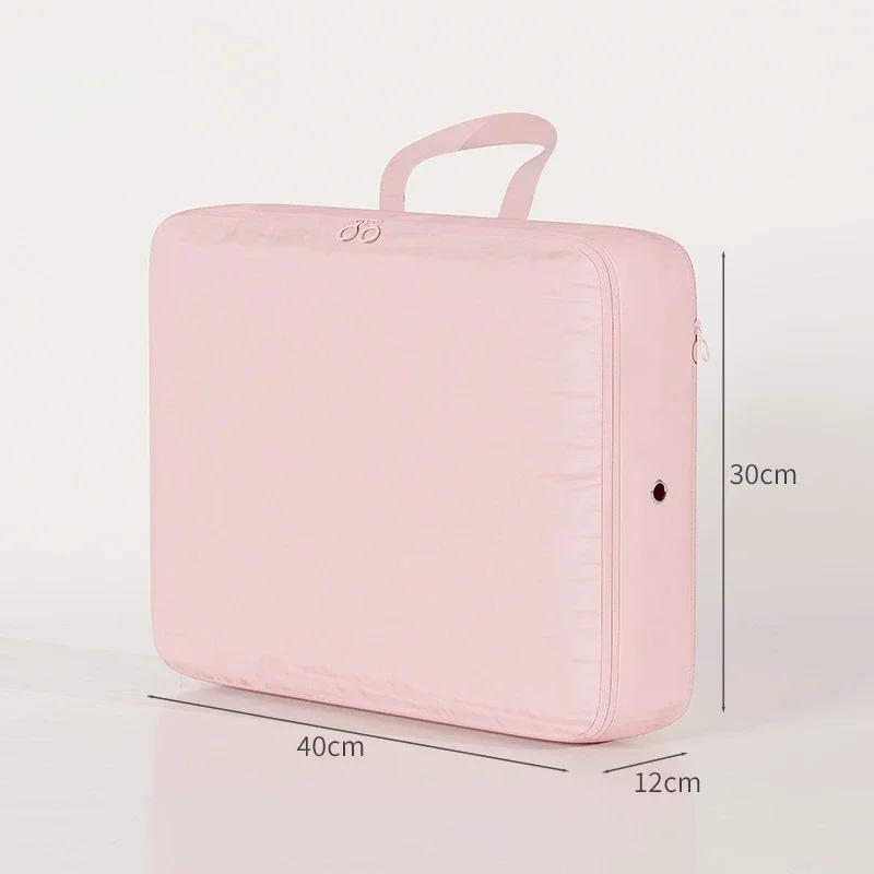 

Outdoor quilt and clothing storage bag, closet organizer with self-compression, portable moving tote, easy to carry