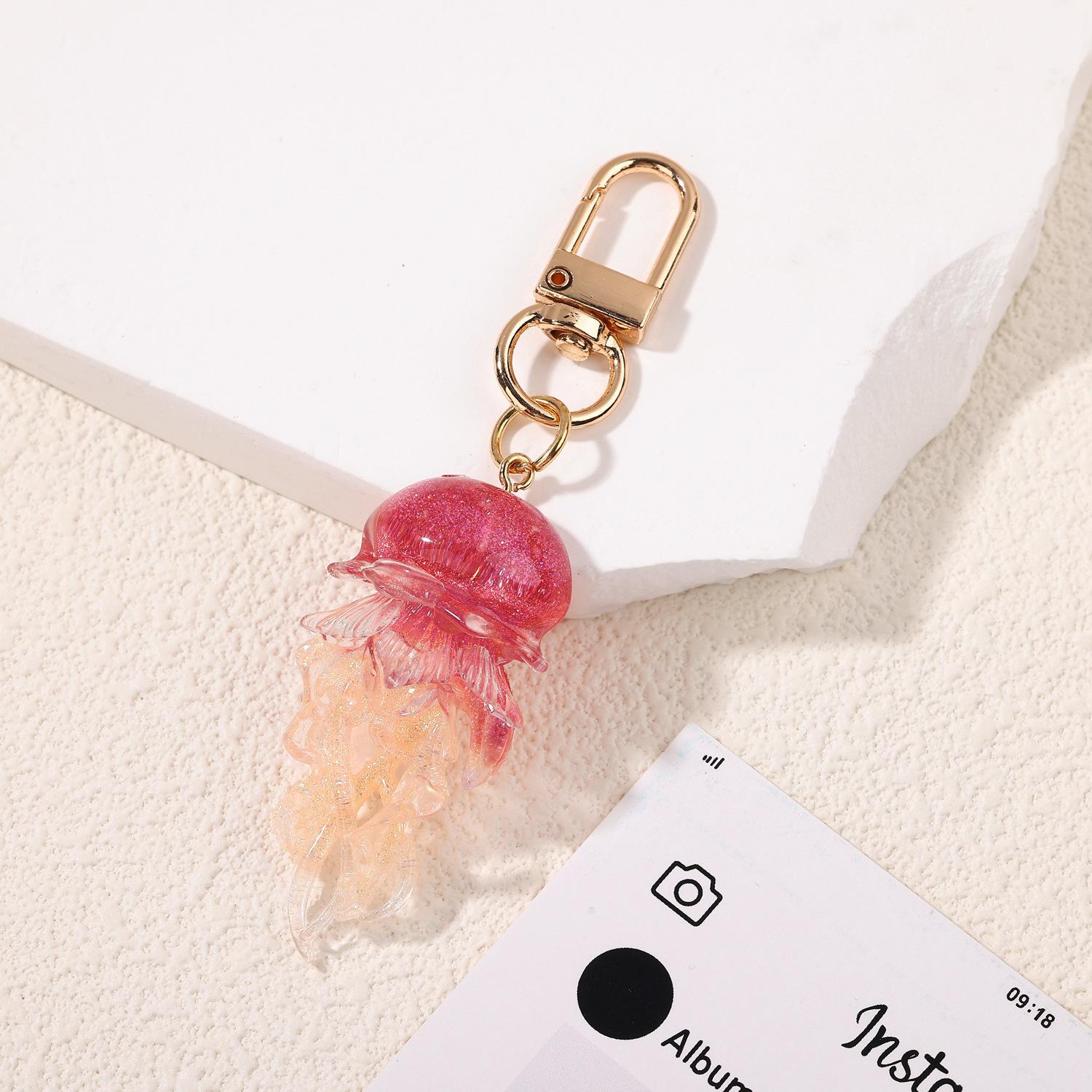 Серия «Океан» Цветная медуза Брелок Подвеска на сумку из эпоксидной смолы