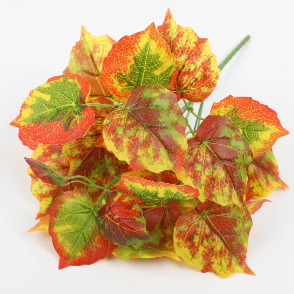 Indoor Faux Plant Leaves Bouquet High Quality Plastic And Silk Material
