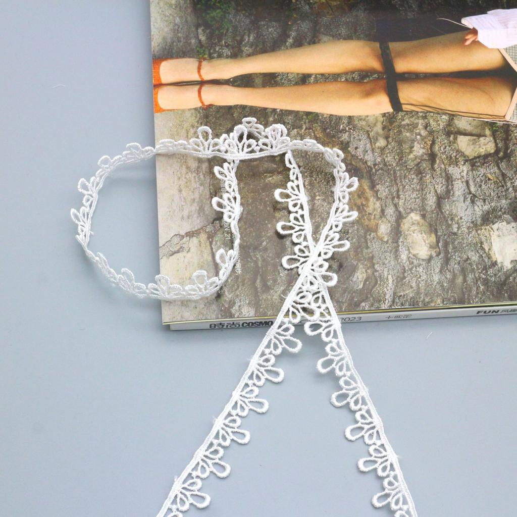 Water Soluble Polyester Light Silk Embroidery Lace Women'S Clothing Accessories Unilateral Non-Elastic Hollow Lace