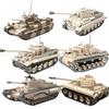 Arme Militare din Al Doilea Război Mondial Tigru Panteră Greoaie Leopard Mediu Tanc Churchill Cărămizi de Construit Cărămizi Oraș Armată WW2 Jucării pentru Copii