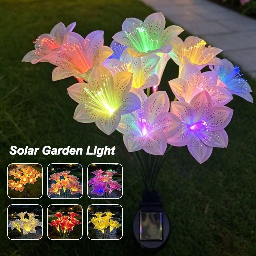 Solar Powered Solar Garden Light LED Simulated LED Solar Lamp Garden Courtyard