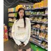 Puppy Print Round Neck American Sweatshirt - Women's Spring/Autumn Casual Pullover