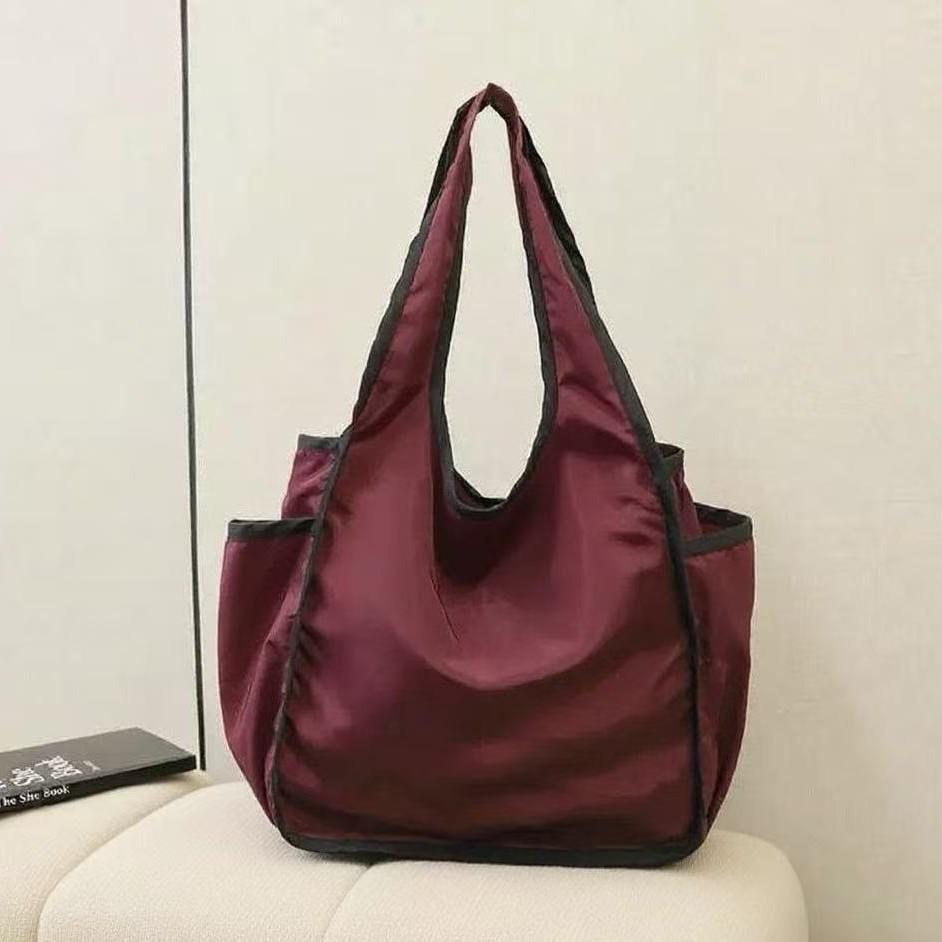 Miljövänlig japansk hopfällbar axelväska – Bärbar, Förstärkt matkasse & Resväska