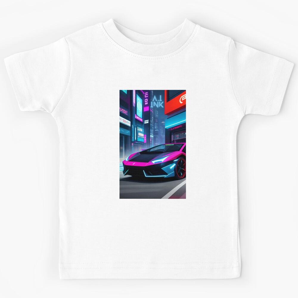 A.I INK | Futuristic Cyberpunk Supercars Kids T-Shirt 110