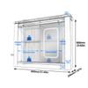 With Sliding Door 3-color Light Adjustment, Anti-fog LED Mirror Cabinet Farmhouse Bathroom Mirror Cabinet for Bathroom Bedroom
