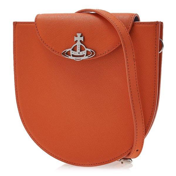 Vivienne Westwood Vivienne Westwood Saffiano Half Moon Saddle Cross Bag 43030094 L001n F401