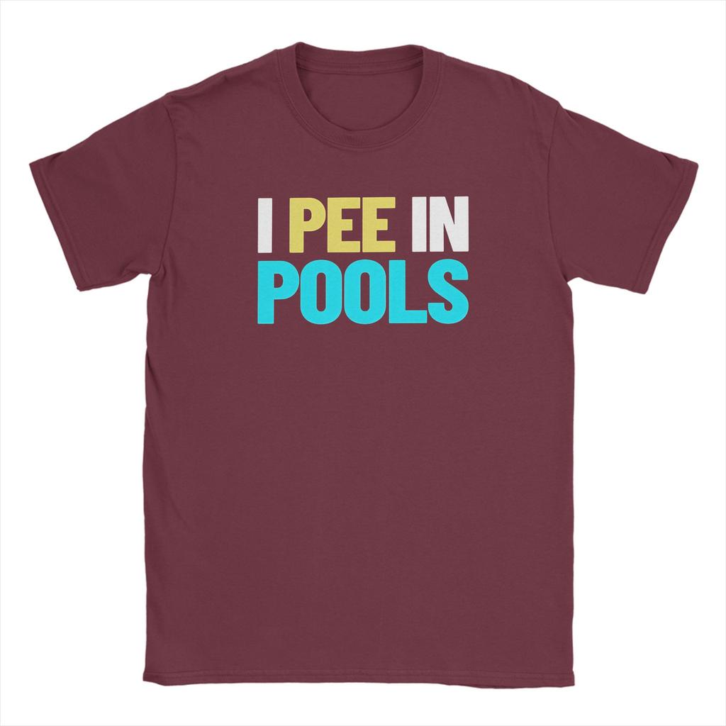 Unisexs Funny I Pee In Pools T Shirts Cotton Clothes Funny Short Sleeve Crewneck Tee Shirt New Arrival TShirt