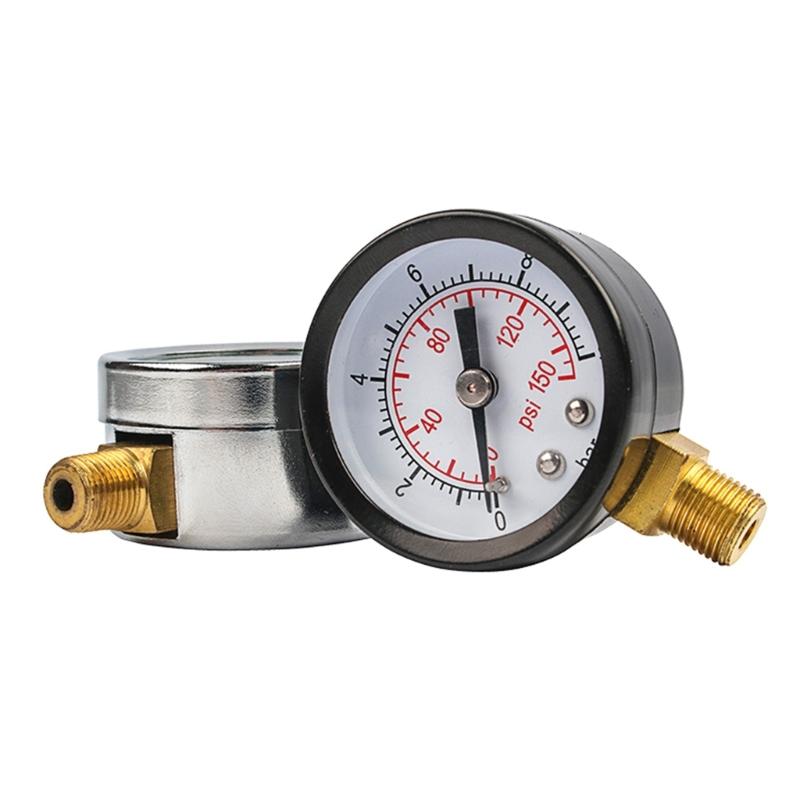 40mm Pool Filter Water Pressure Dials Hydraulic Pressure Gauge Meter Manometer 1/8" NPT for Air Compressor Water Systems