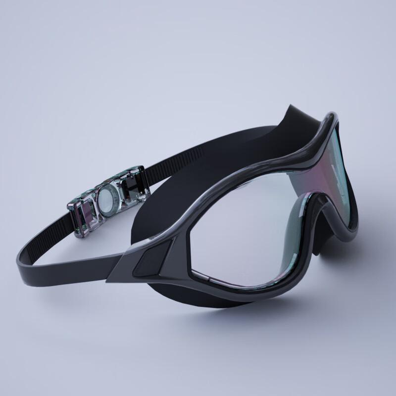 Bojue Large Frame Anti-Fog Swimming Goggles for Youth and Adults
