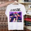 Gorillaz Rock Modern Music Graffiti T Shirt Men Retro Washed Tops Tees Harajuku Tshirt Streetwear Hip Hop Male T-shirts