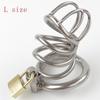 Stainless Steel Male Chastity Cage Cock Lock